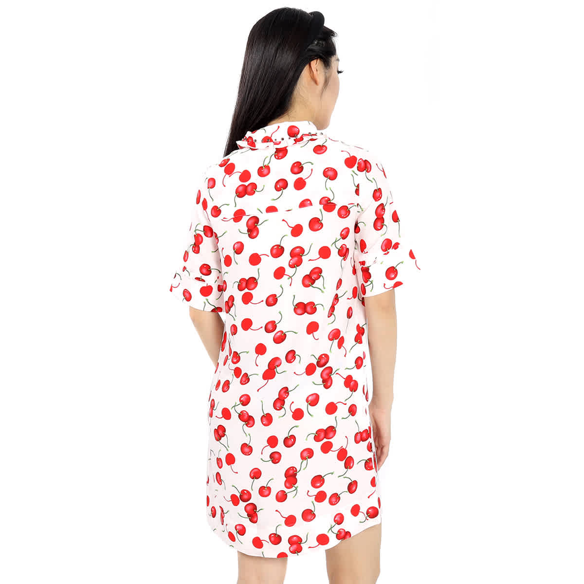 Cherry Print Short Sleeve Dress