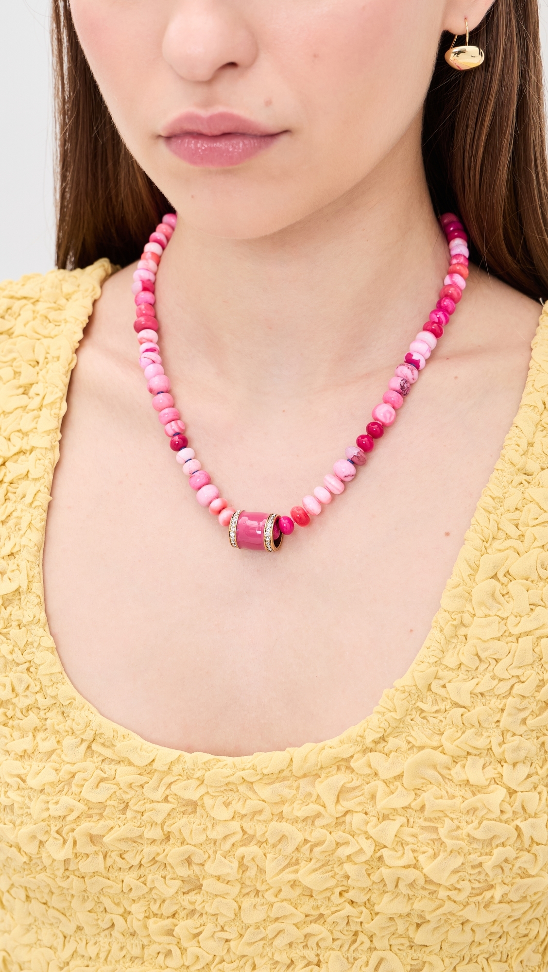Chroma Necklace Electric Pink One Size