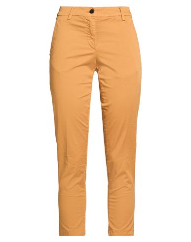 Woman Pants Camel Size 4 Cotton, Elastane