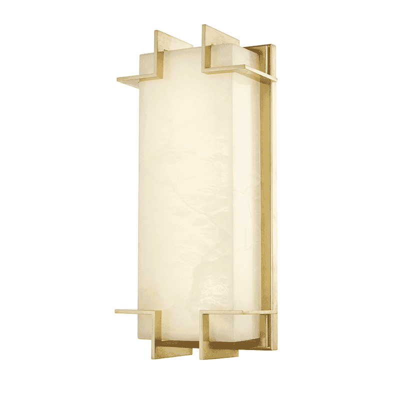 Delmar 15" Wall Sconce in Aged Bra