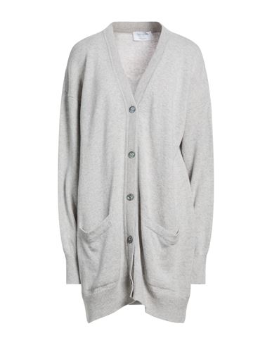Collezione N_01 Woman Cardigan Light grey Size S Merino Wool, Cashmere