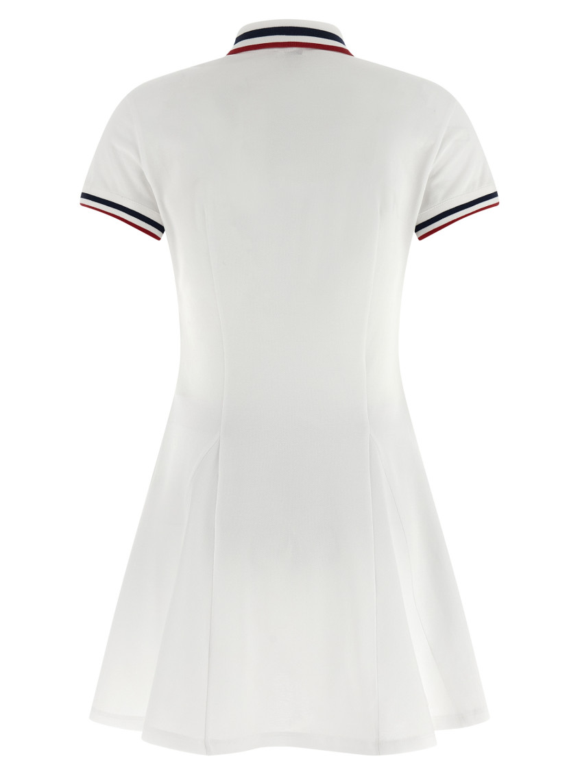 Logo Embroidery Tennis Dress Dresses White