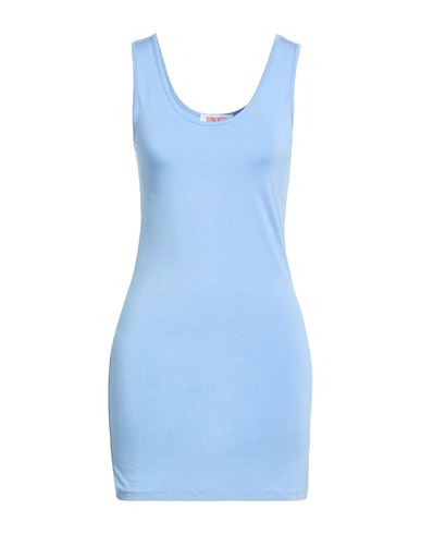 Woman Tank top Sky blue Size ONESIZE Viscose, Elastane
