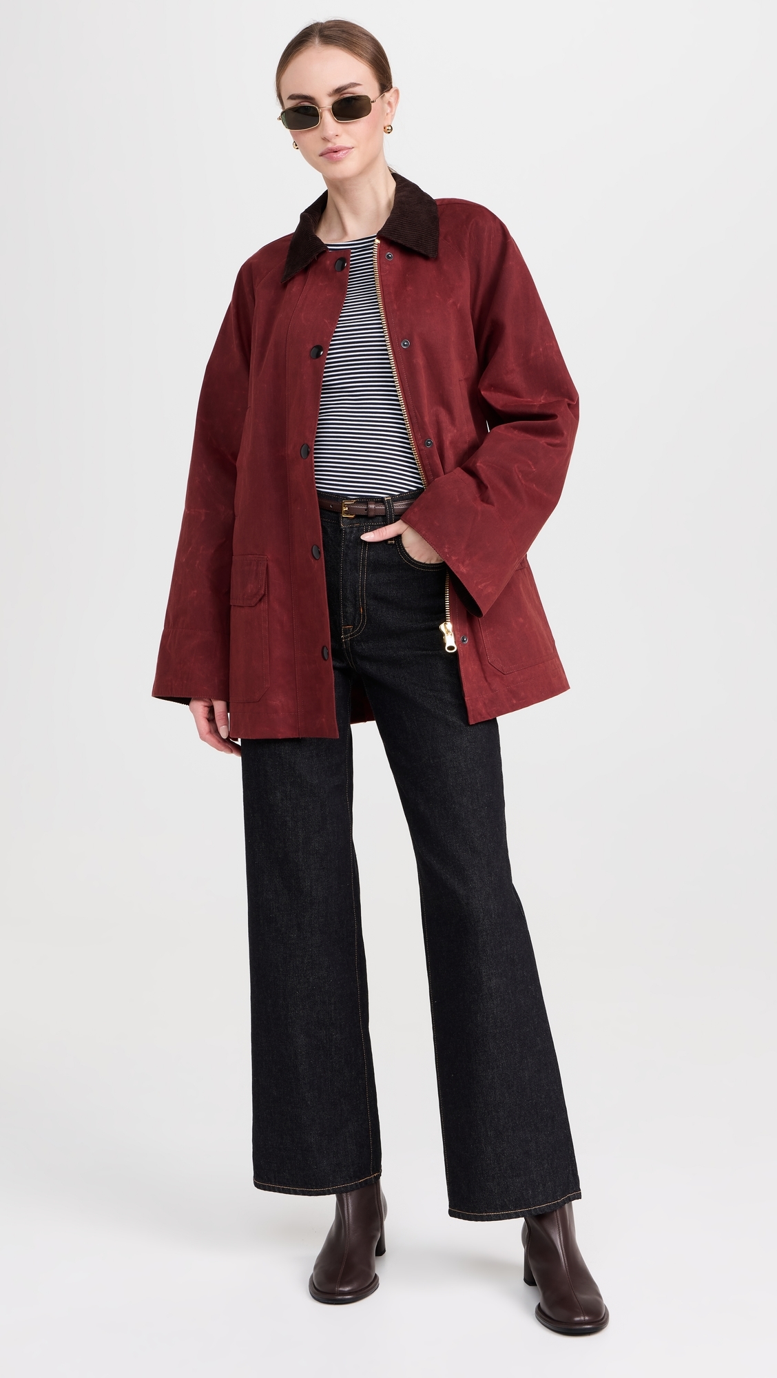 Madison Wax Barn Jacket Red