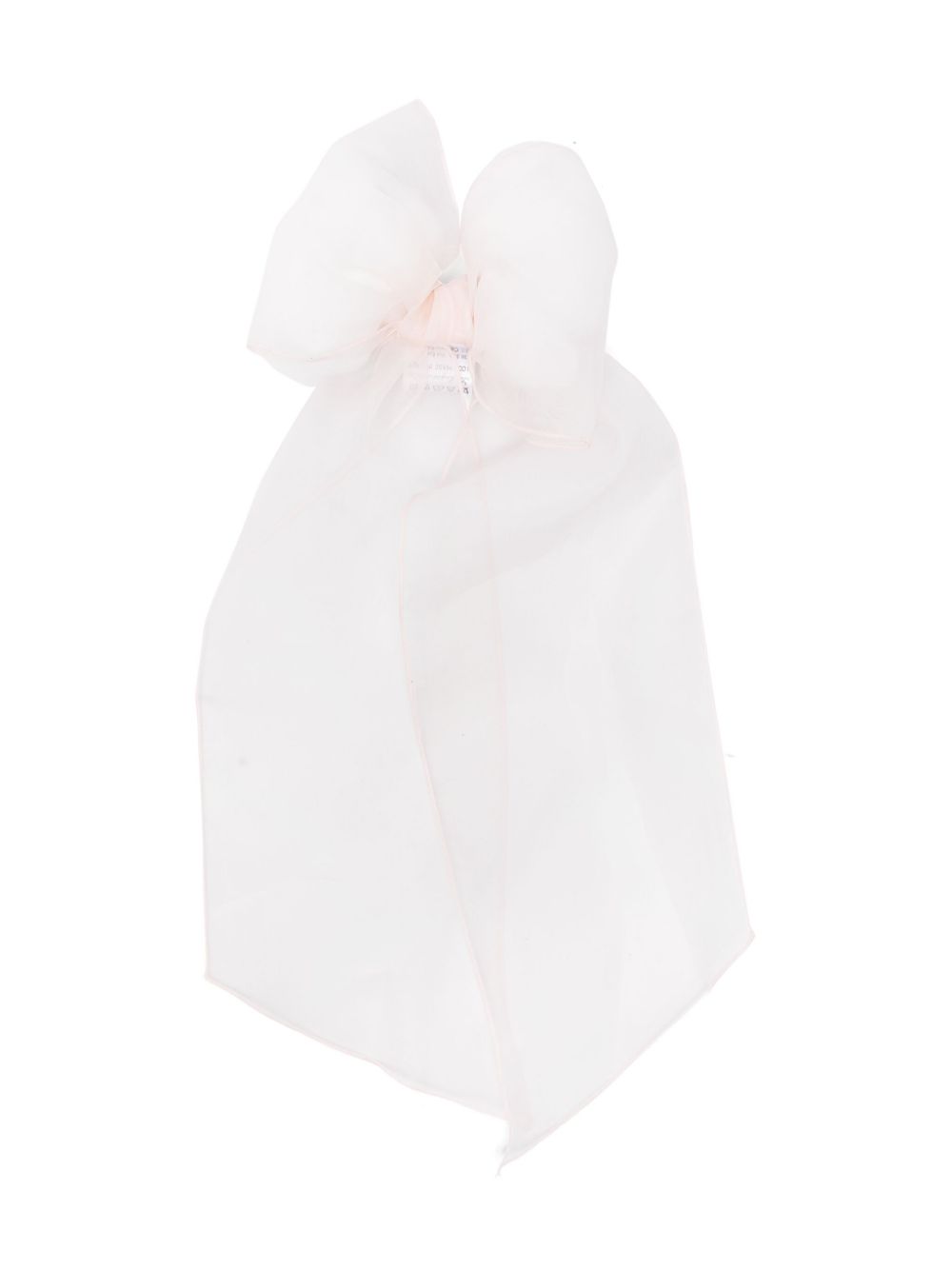 Organza silk bow hair clip - Pink