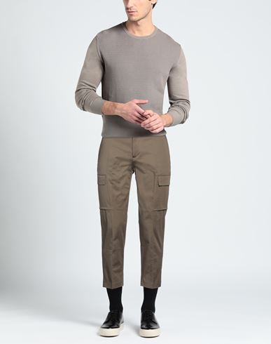 Man Pants Military green Size 31 Cotton, Elastane