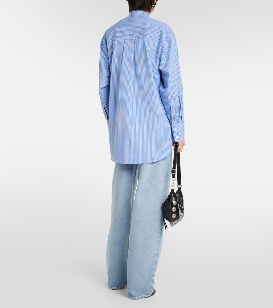 Ruffled cotton shirt