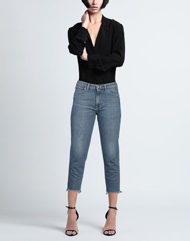 Woman Jeans Blue Size 27 Cotton, Elastane