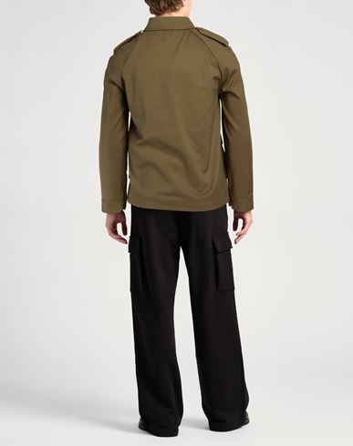 Man Jacket Military green Size 38 Cotton, Polyamide, Elastane
