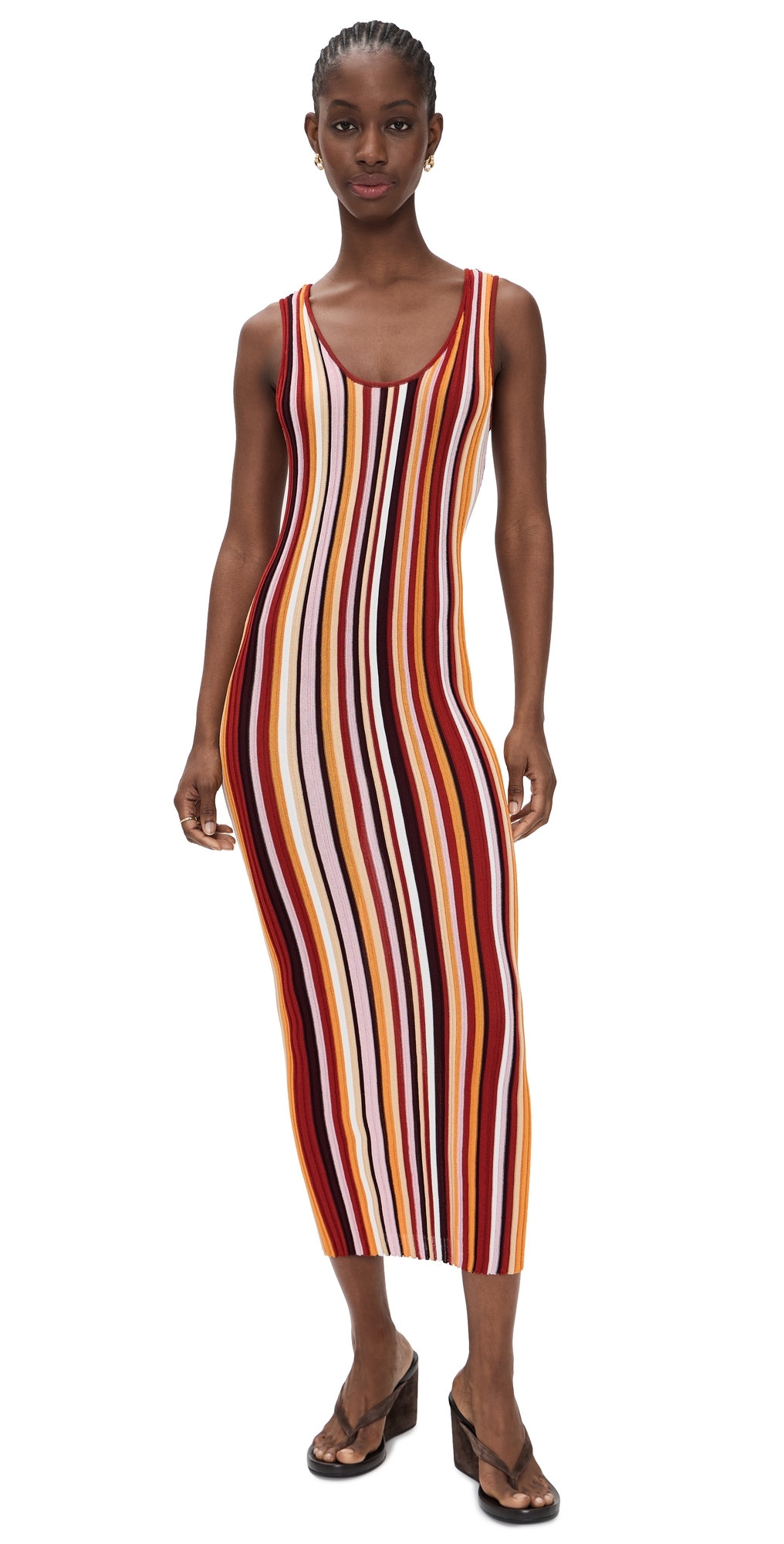 Kerry Knit Dress Rust Multi