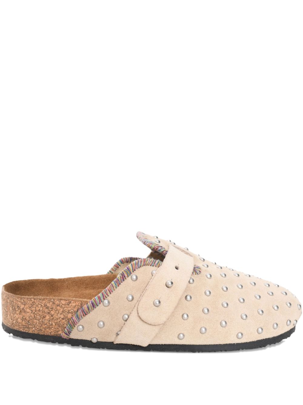 Joe stud-embellished slip-on mules - Neutrals