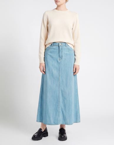 Woman Denim skirt Blue Size 4 Lyocell