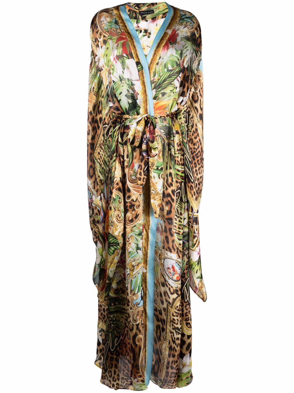 Leopard-print kaftan - Gold