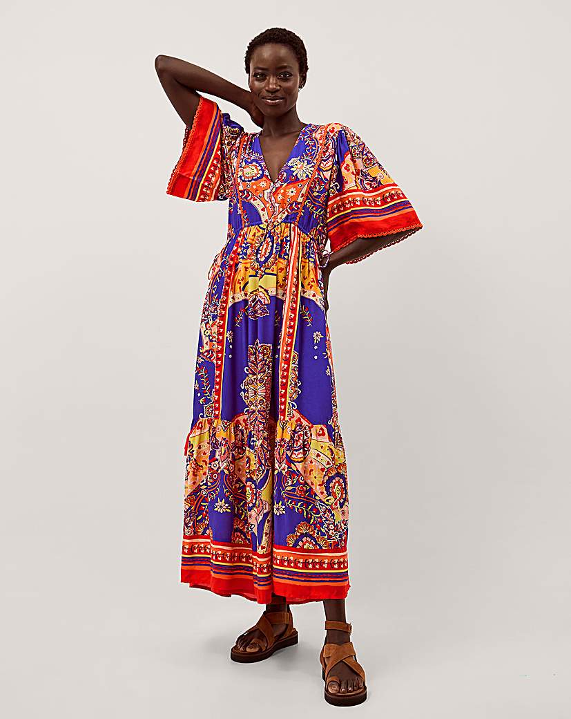 Monsoon Padma Printed Midi Dre