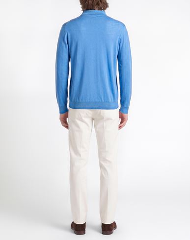 Man Sweater Sky blue Size L Merino Wool