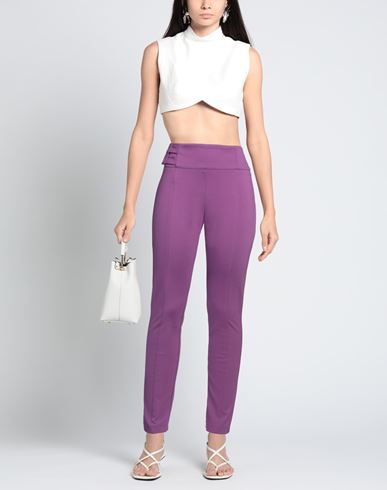 Woman Pants Mauve Size 8 Viscose, Nylon, Elastane