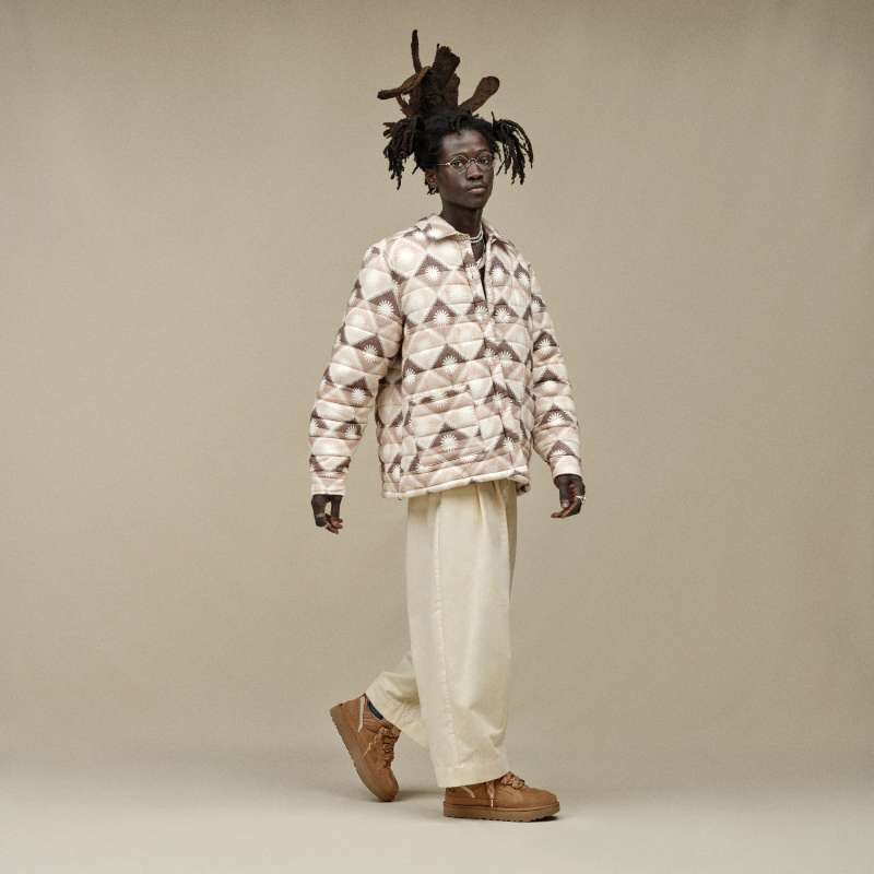 ® Men's Lowmel Suede/Textile/Recycled Materials Sneakers in Chestnut