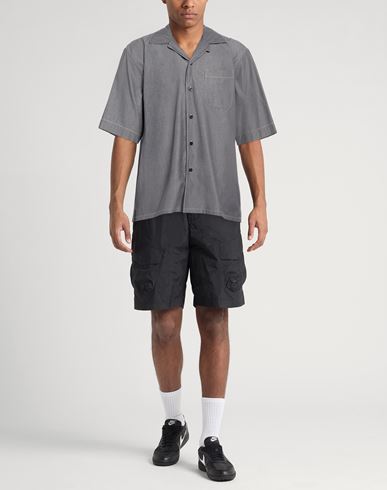 Man Shirt Charcoal Size 36 Cotton