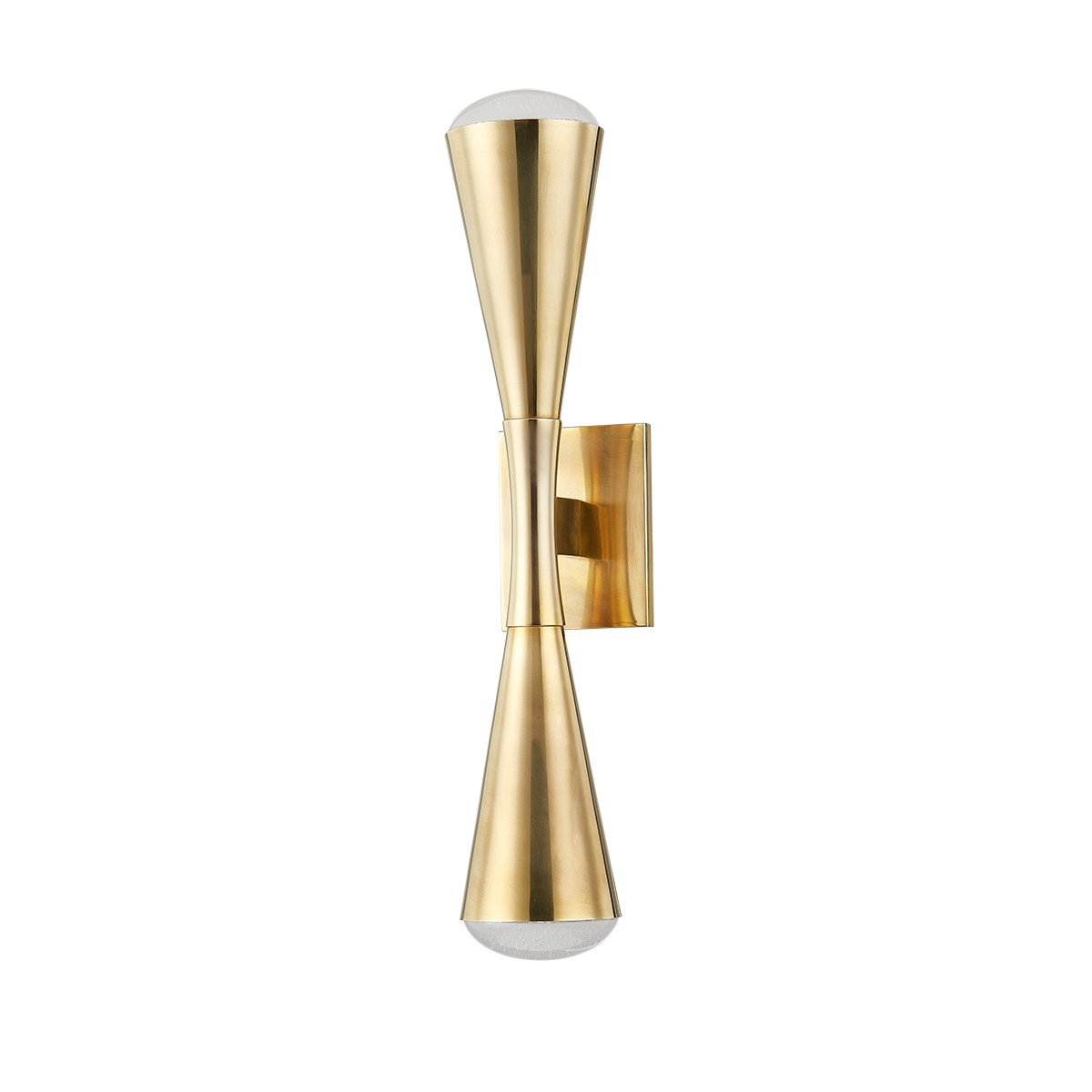 Vintage Brass LED Wall Sconce from the Barcelona Collection