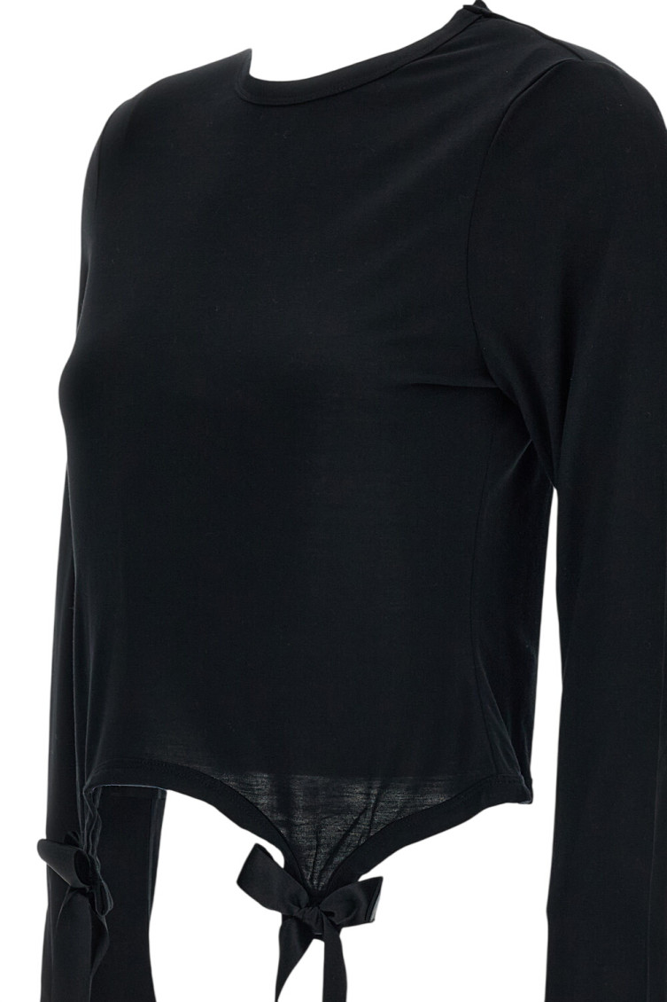 Black Solid Crew Neck T-Shirt