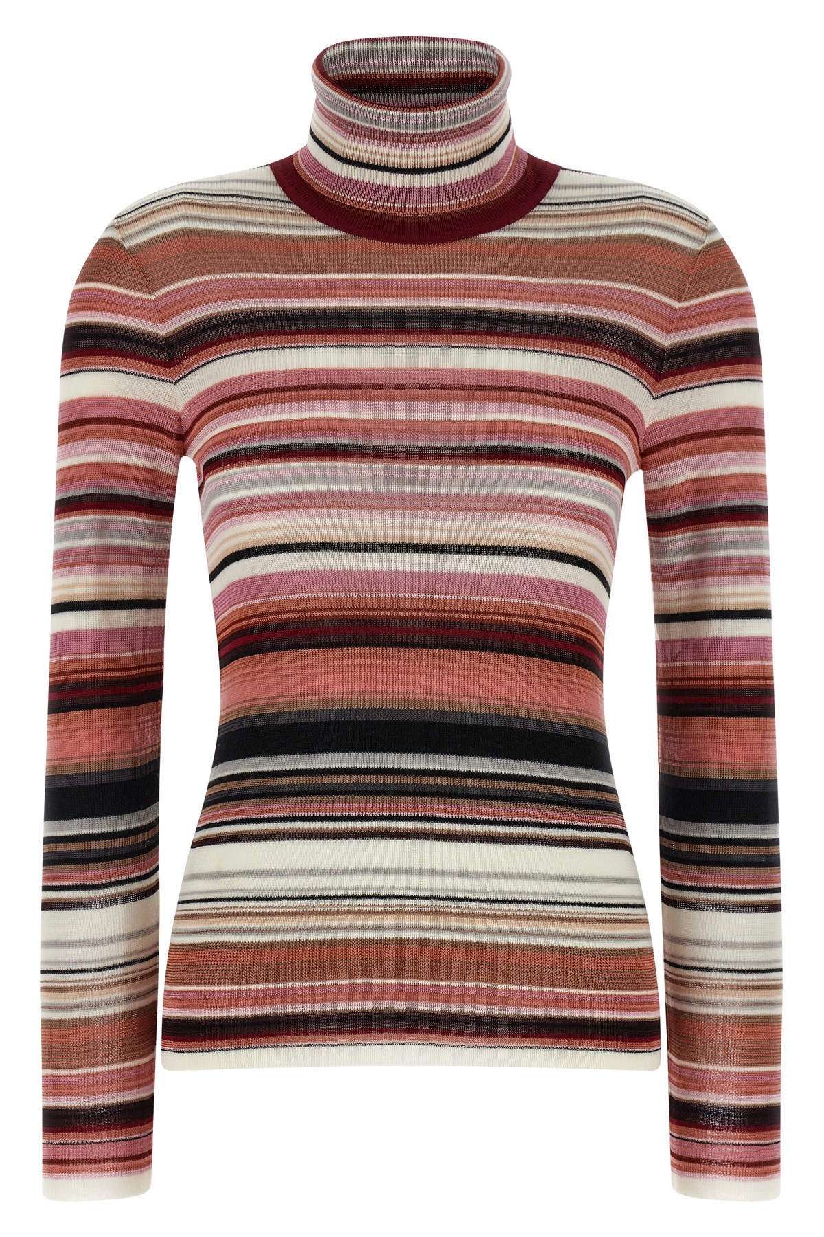 Striped Turtleneck Sweater