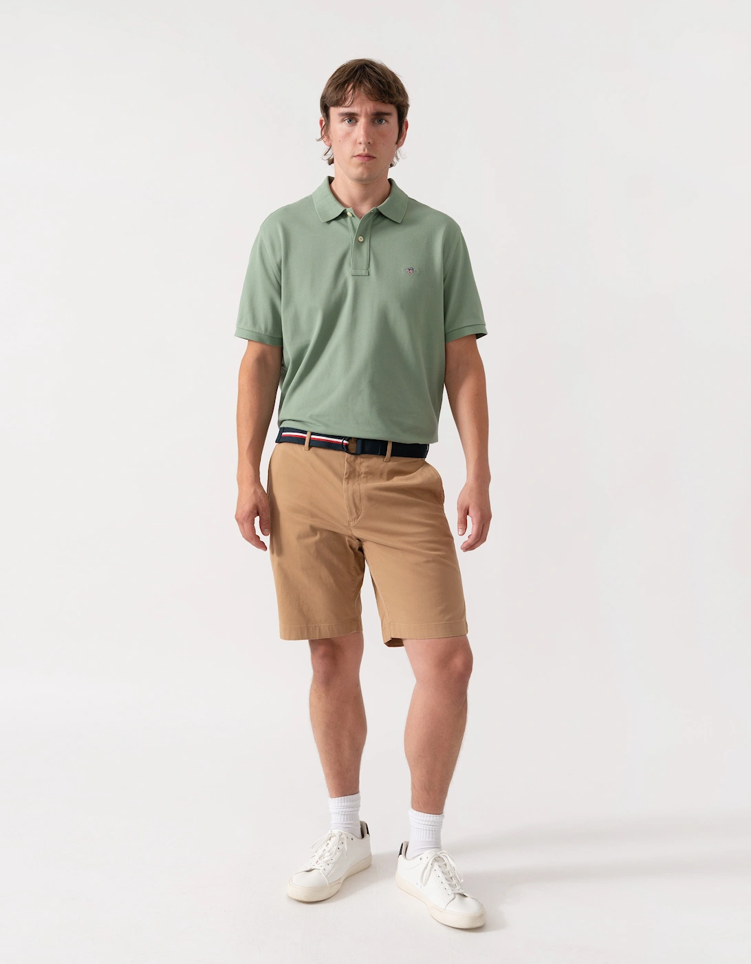 Men's Tommy Hilfiger Denton 9.5" Essential Mens Twill Shorts - Timeless Camel - Tan
