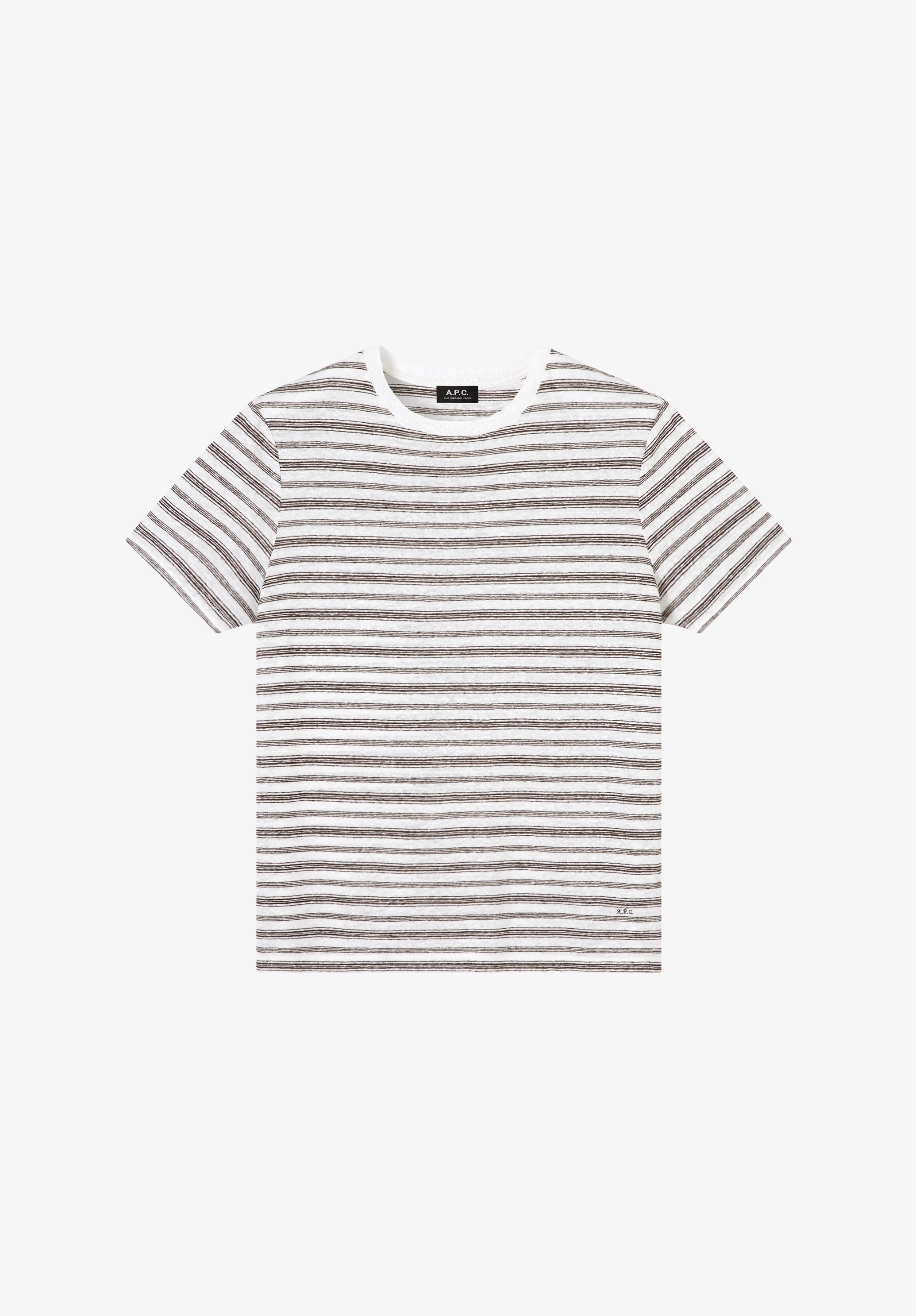 A. P.C. Men's Ray T-shirt Size: Extra Small in Brown