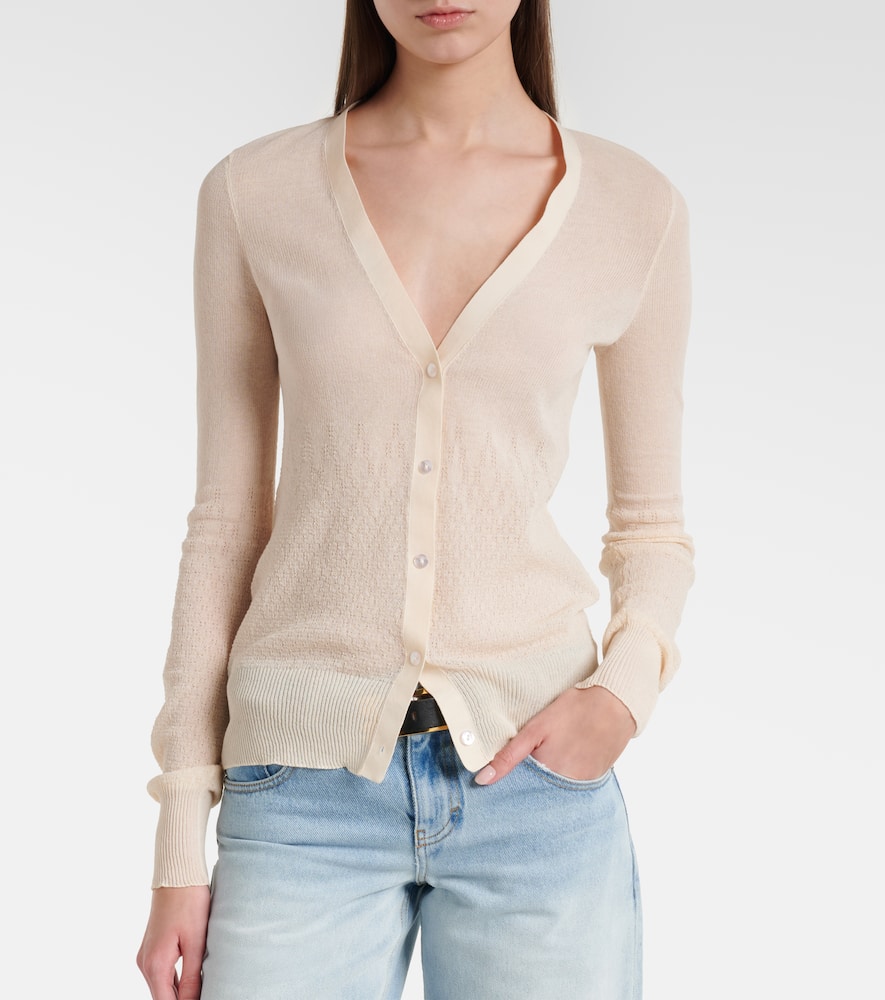 Cotton-blend cardigan