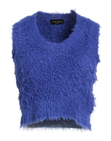 Woman Sweater Bright blue Size S Cotton, Nylon