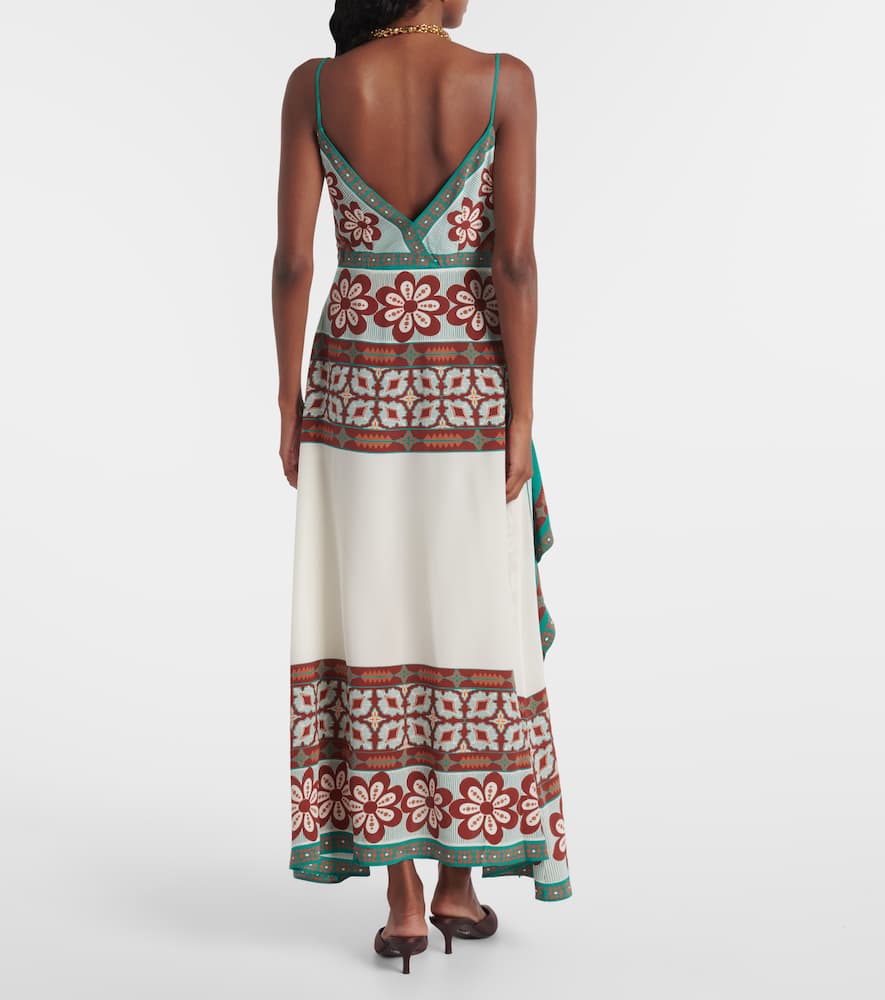 Turn Around silk crêpe de chine maxi dress