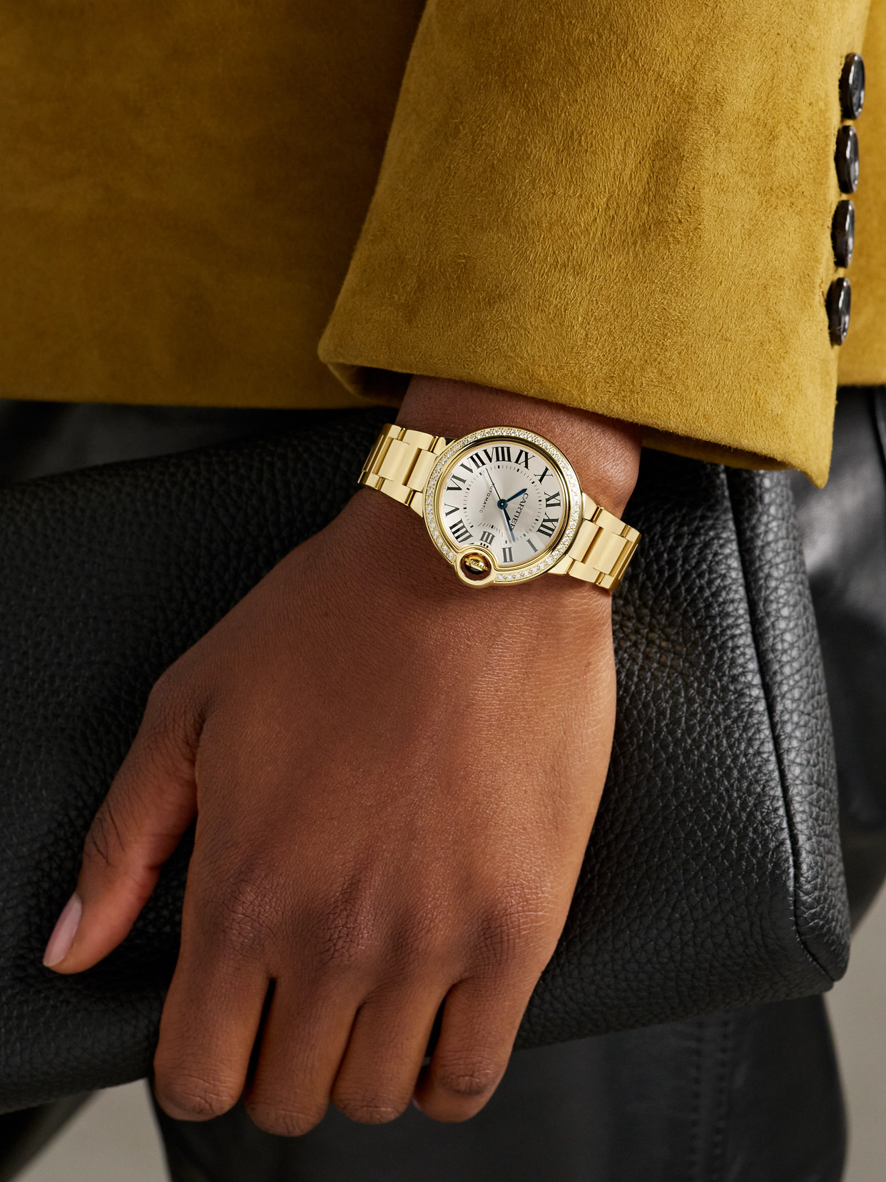 Ballon Bleu De Automatic 33mm 18-karat Gold And Diamond Watch - One size