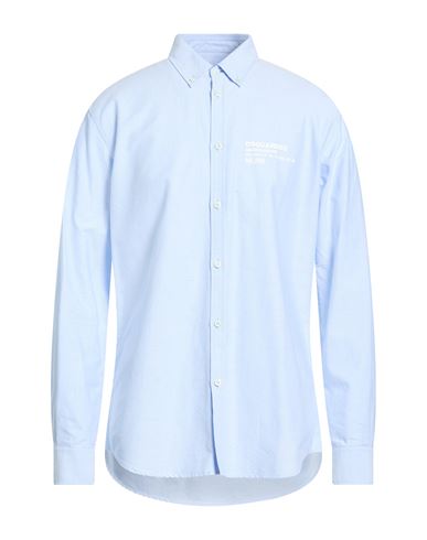 Man Shirt Light blue Size 38 Cotton
