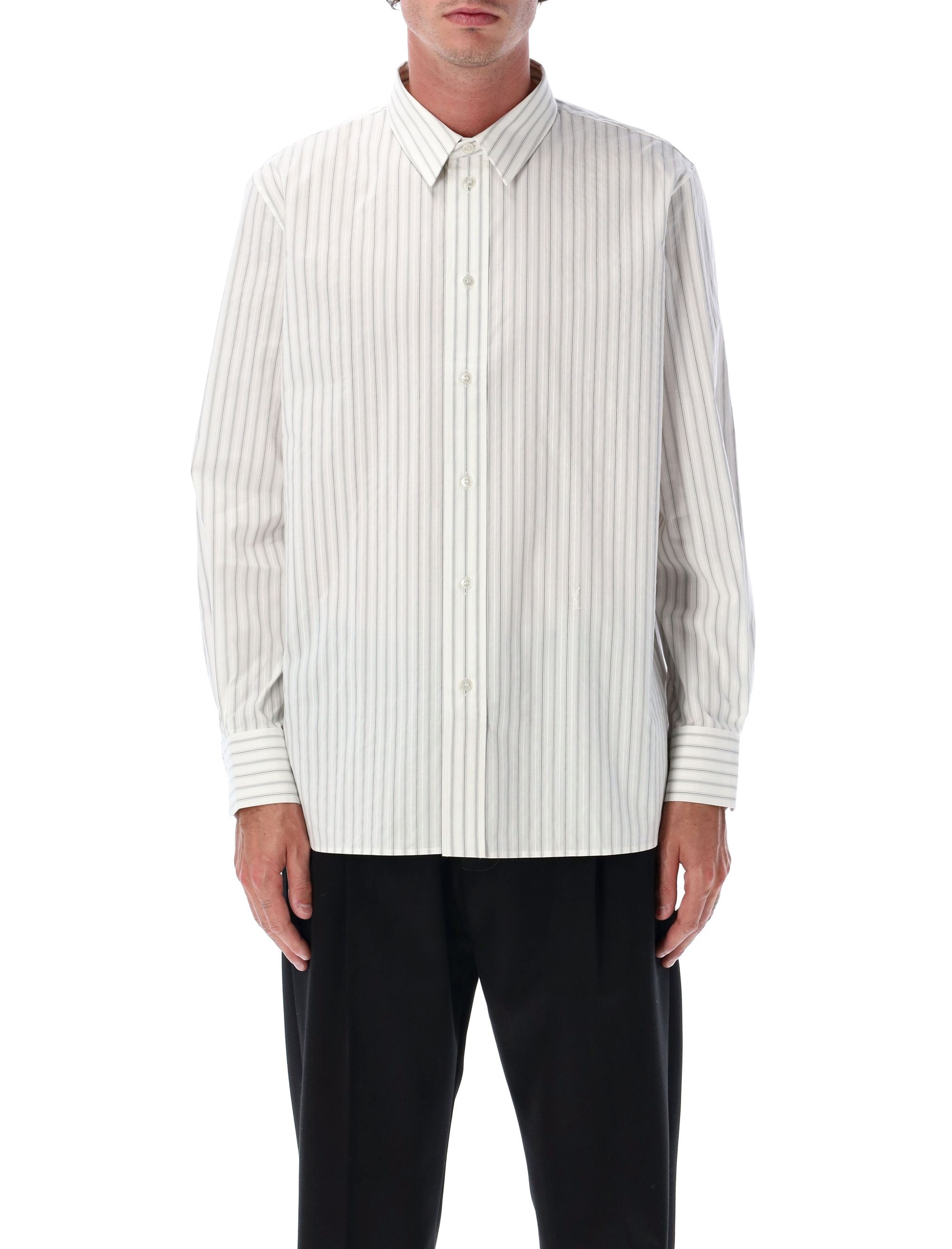 Refined Cotton and Viscose Poplin Shirt - Size 41