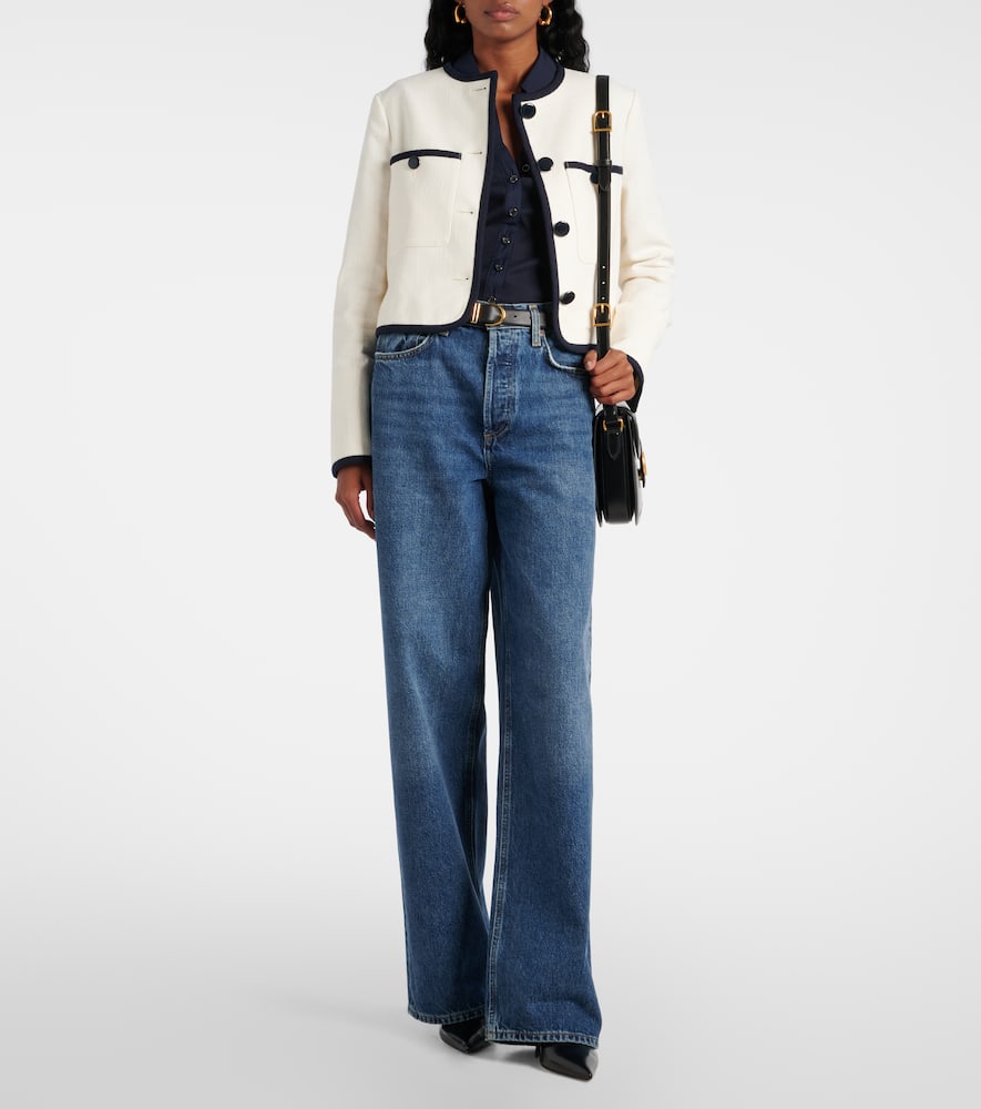 Scottie cotton-blend top