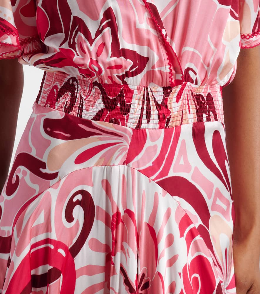 Mabelle satin maxi dress