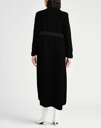 Woman Coat Black Size 6 Virgin Wool, Cashmere