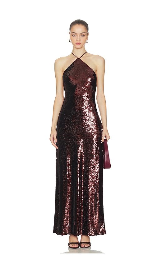 Line & Dot Hollis Maxi Dress in Brown. - M also in L