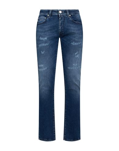 Man Jeans Blue Size 31 Cotton, Recycled cotton, Recycled polyester, Elastane