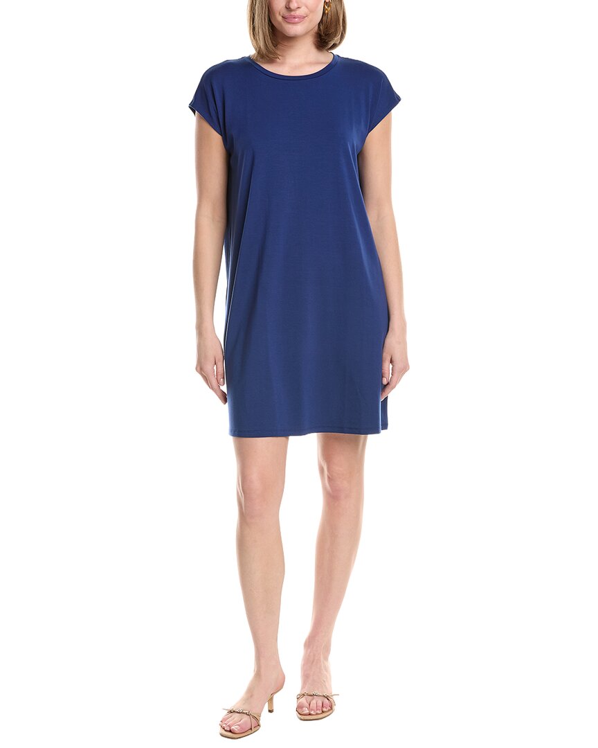 Crew Neck Boxy Shirtdress