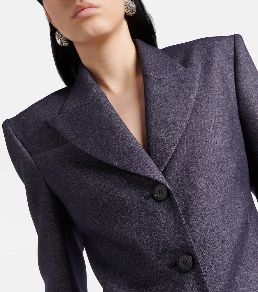 Wool-blend blazer