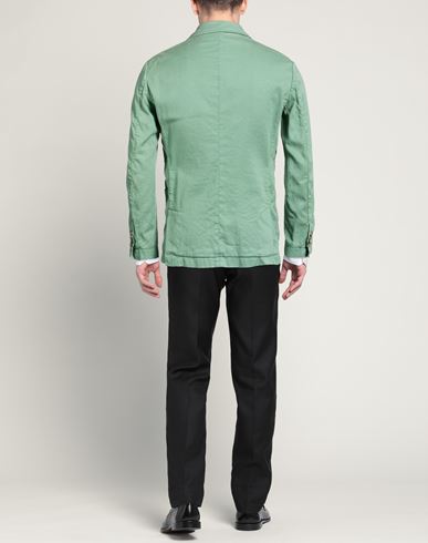 Man Blazer Sage green Size 40 Linen, Cotton, Elastane