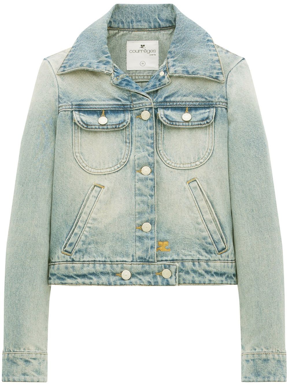 Cropped denim jacket - Blue