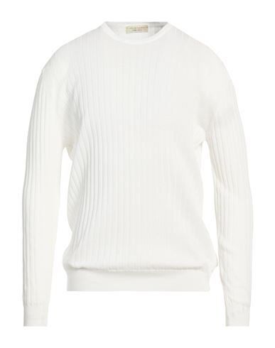 Man Sweater White Size 46 Cotton