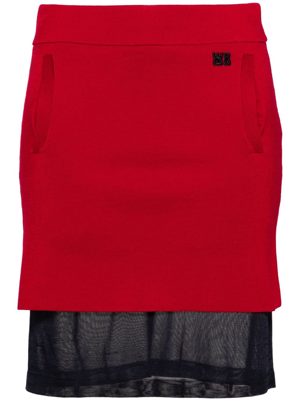 Verse mini skirt - Red
