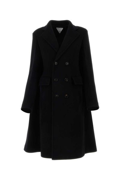 Bottega Veneta Double-Breasted Long Sleeved Coat