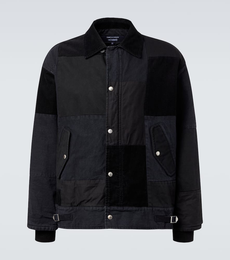 Comme des Garçons Homme Paneled cotton Oxford jacket