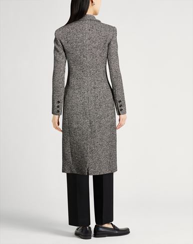 Woman Coat Grey Size 4 Acrylic, Recycled wool, Polyester, Cotton, Silk