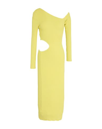 Woman Midi dress Lime green Size ONESIZE Viscose, Polyester