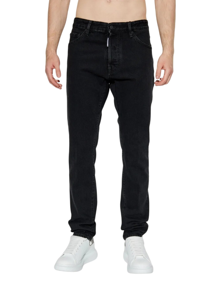 Black Slim Mid Rise Jeans