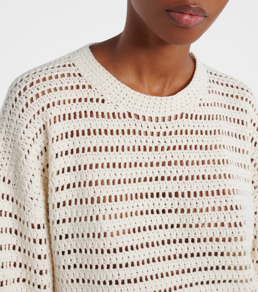 Lucy crochet cotton sweater